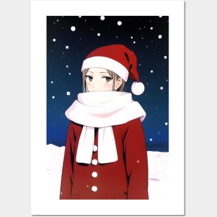 Santa Girl Posters and Art